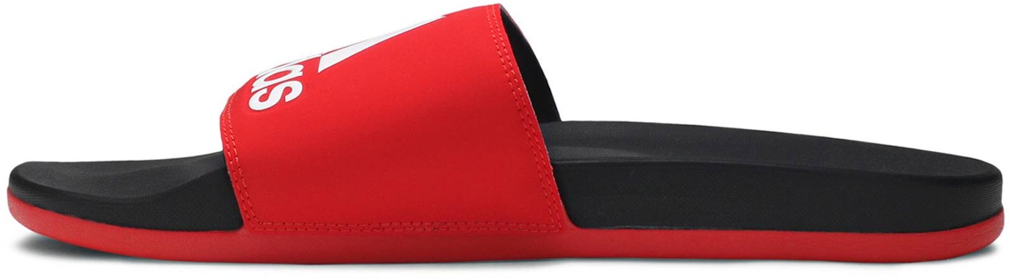adidas Adilette Comfort Slides 'Active Red' F34722 Lookbook adidas Adilette Comfort Slides 'Active Red' F34722