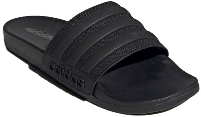 adidas Adilette Comfort Slides 'Core Black' FW5337 Lookbook adidas Adilette Comfort Slides 'Core Black' FW5337