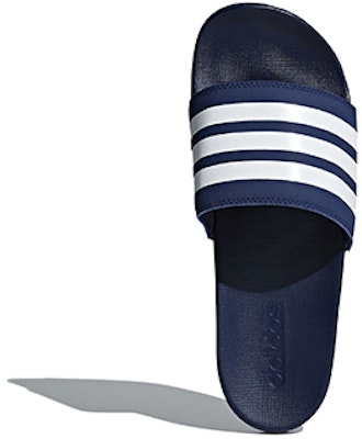 adidas Adilette Comfort Slides 'Dark Blue White' B42114 Shop adidas Adilette Comfort Slides 'Dark Blue White' B42114
