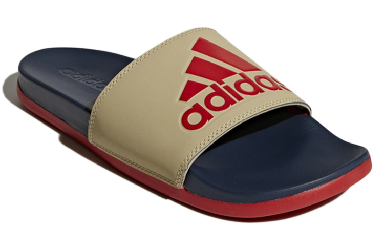 Lookbook アディダス アディレッタ コンフォート スライド 'グレー レッド' CG3424 CG3424