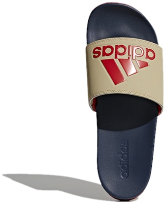 adidas Adilette Comfort Slides 'Grey Red' CG3424 Purchase adidas Adilette Comfort Slides 'Grey Red' CG3424