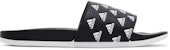 adidas Adilette Comfort Slides 'Repeat Logo - Hitam' GV9735