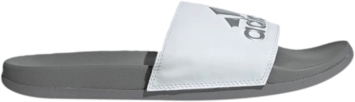 adidas Adilette Comfort Slides 'White Grey' F34724 adidas Adilette Comfort Slides 'White Grey' F34724