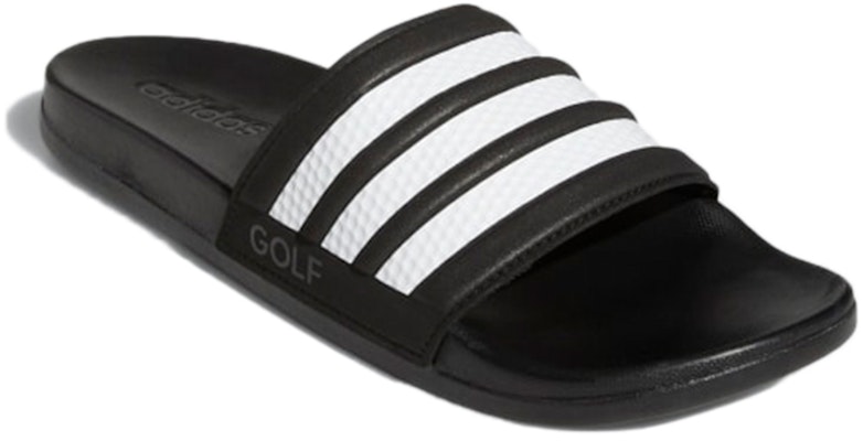 adidas Adilette Golf Comfort Slide 'Black White' FZ0948 Lookbook adidas Adilette Golf Comfort Slide 'Black White' FZ0948