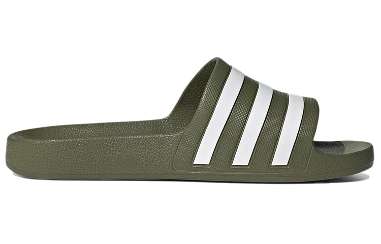 adidas Adilette Cozy Casual Army Green Unisex Slippers 圖 2