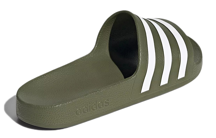 adidas Adilette Cozy Casual Army Green Unisex Slippers 圖 4