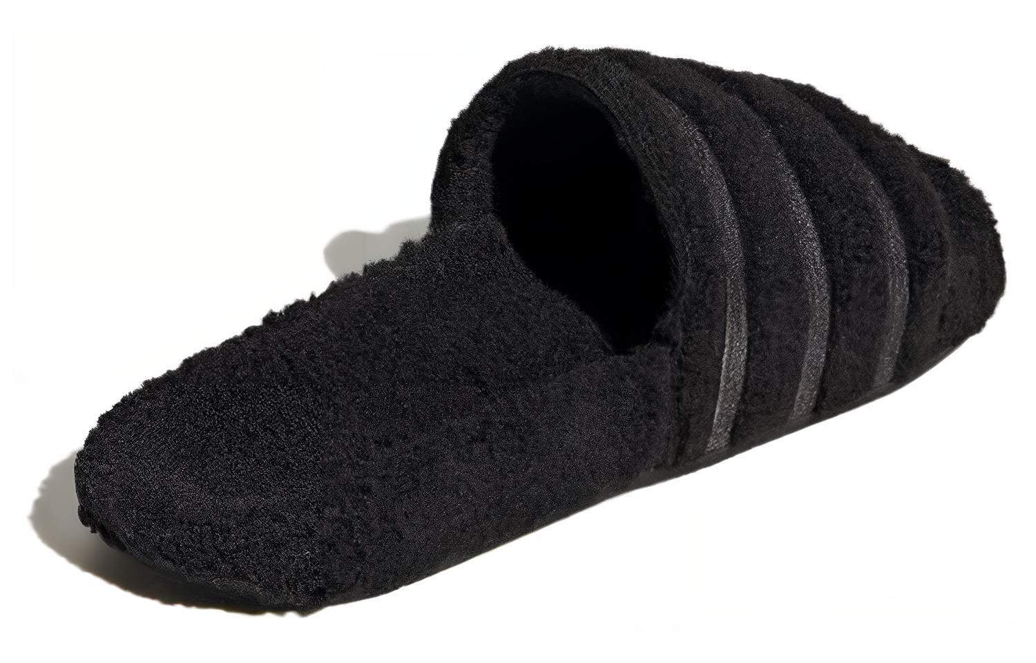 adidas Adilette Cozy Slide 'Black Grey' 圖 3