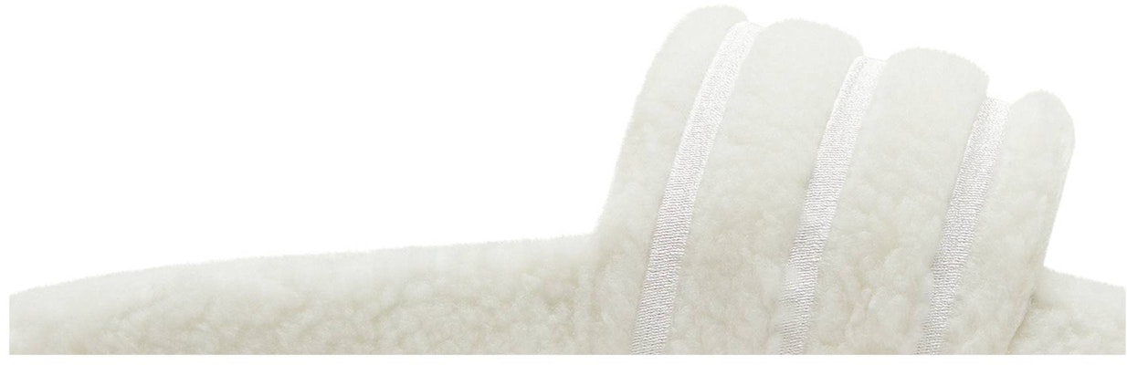 adidas Adilette Cozy Slide 'Triple White' H06450 Order adidas Adilette Cozy Slide 'Triple White' H06450