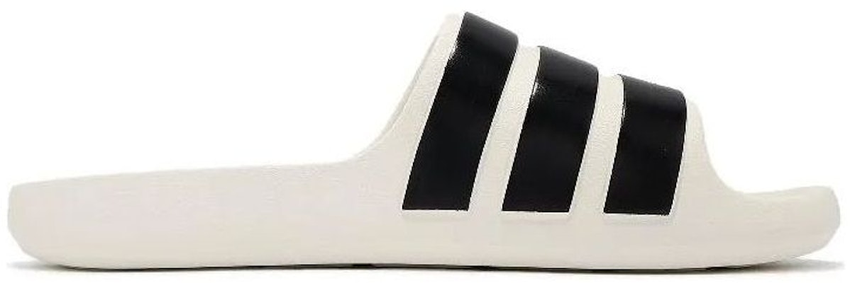 adidas Adilette Flow Sandal 'Off White Black' IG6858 Order adidas Adilette Flow Sandal 'Off White Black' IG6858