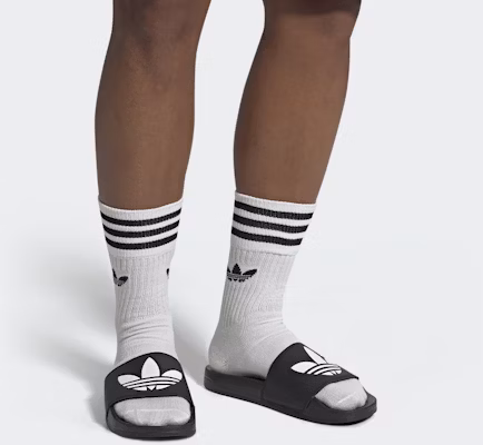 adidas Adilette Lite Slides 'Trefoil Logo - Core Black' FU8298 Sizing adidas Adilette Lite Slides 'Trefoil Logo - Core Black' FU8298