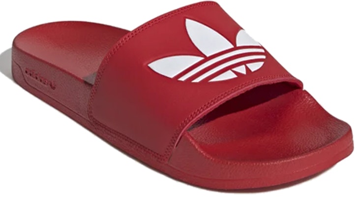 adidas Adilette Lite Slides 'Trefoil Logo - Scarlet' FU8296 Lookbook adidas Adilette Lite Slides 'Trefoil Logo - Scarlet' FU8296