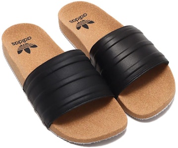 adidas Adilette Premium Slides 'Cork Pack - Negro' HQ1998 Lookbook adidas Adilette Premium Slides 'Cork Pack - Negro' HQ1998