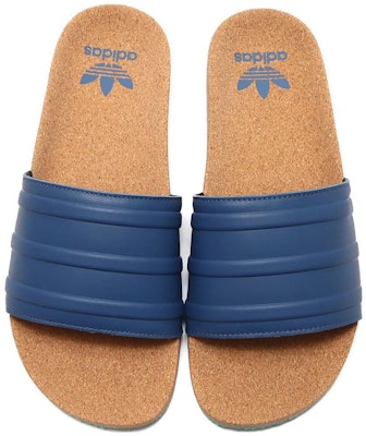 adidas Adilette Premium Slides 'Cork Pack - Night Indigo' GZ0061 Shop adidas Adilette Premium Slides 'Cork Pack - Night Indigo' GZ0061