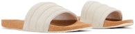 adidas Adilette Premium Slides 'Cork Pack - Wonder White' - Selipar Premium Putih ID2016