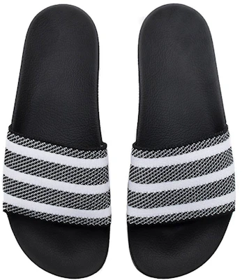 adidas Adilette Primeknit Black White BB0118 BB0118 Novelship