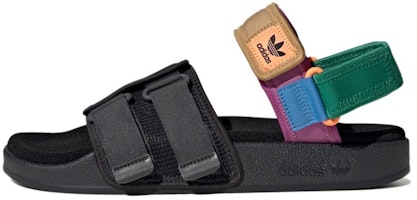 adidas Adilette Sandal 4.0 'Black Bold Green' H03417 adidas Adilette Sandal 4.0 'Black Bold Green' H03417