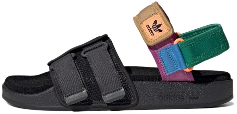 adidas Adilette Sandal 4.0 'Black Bold Green' H03417 Buy adidas Adilette Sandal 4.0 'Black Bold Green' H03417