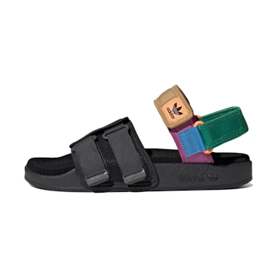 adidas Adilette Sandal 4.0 'Black Bold Green'