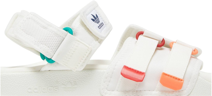 adidas Adilette Sandal 4.0 'White Scarlet True Orange' GZ8828 Order adidas Adilette Sandal 4.0 'White Scarlet True Orange' GZ8828