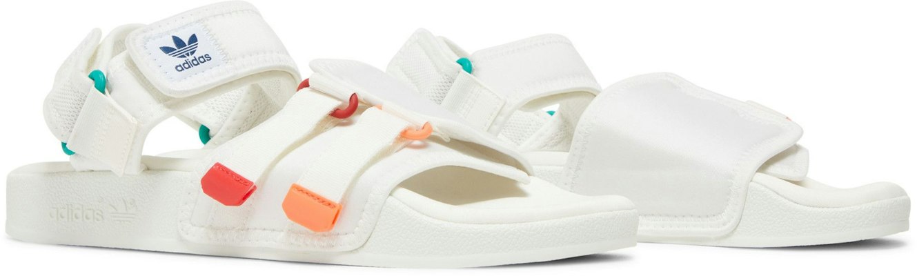 adidas Adilette Sandal 4.0 'Blanco Escarlata Naranja True' GZ8828 1