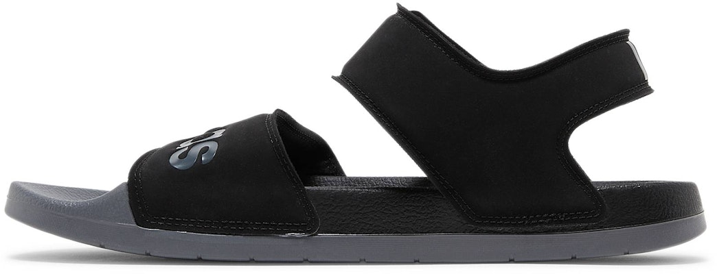 adidas Adilette Sandal 'Black Grey' FY8649 Lookbook adidas Adilette Sandal 'Black Grey' FY8649