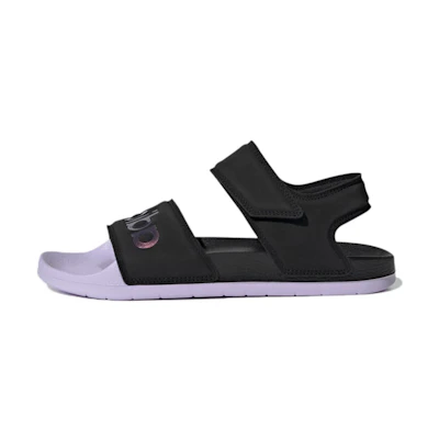 adidas Adilette Sandal Cozy Breathable Black Purple Unisex Sandals 'Black Purple'