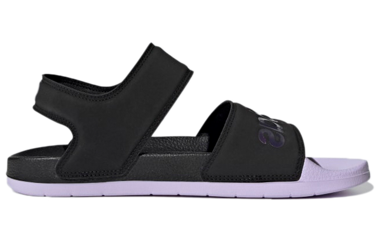 Order adidas Adilette Comfortabele Zwarte Paarse Unisex Sandalen ''Black Purple'' GZ5330