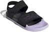 Lookbook adidas Adilette Sandal Cozy Hitam Ungu Unisex Sandal 'Black Purple' GZ5330