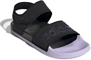 Lookbook Sandalias Unisex adidas Adilette Transpirables Negro Púrpura 'Black Purple'. GZ5330