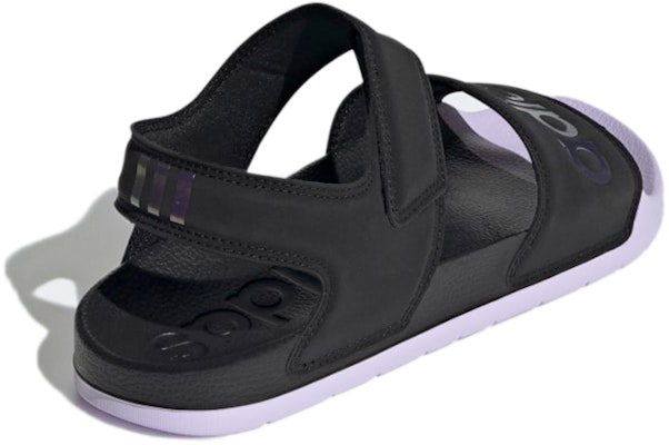 adidas Adilette Sandal Cozy Breathable Black Purple Unisex Sandals 'Black Purple' GZ5330 Shop adidas Adilette Sandal Cozy Breathable Black Purple Unisex Sandals 'Black Purple' GZ5330