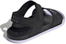 Shop adidas Adilette Sandal Cozy Hitam Ungu Unisex Sandal 'Black Purple' GZ5330