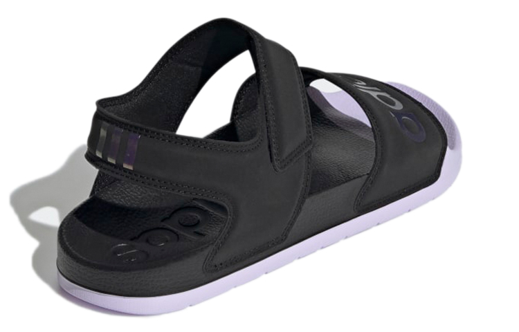 Shop adidas Adilette Comfortabele Zwarte Paarse Unisex Sandalen ''Black Purple'' GZ5330