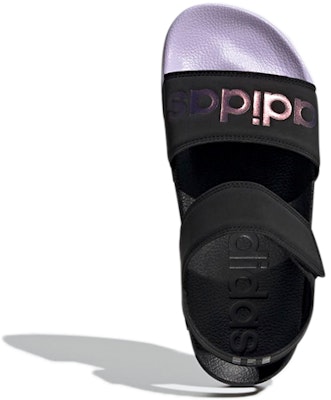 adidas Adilette Sandal Cozy Breathable Black Purple Unisex Sandals 'Black Purple' GZ5330 Purchase adidas Adilette Sandal Cozy Breathable Black Purple Unisex Sandals 'Black Purple' GZ5330