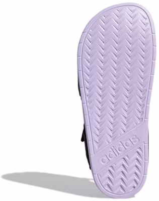 adidas Adilette Sandal Cozy Breathable Black Purple Unisex Sandals 'Black Purple' GZ5330 Details for adidas Adilette Sandal Cozy Breathable Black Purple Unisex Sandals 'Black Purple' GZ5330