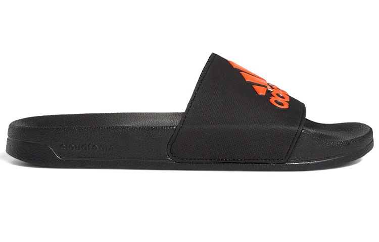 Order adidas Adilette 簡潔拖鞋 黑橙