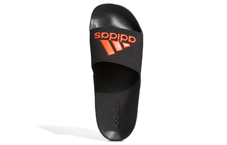 Purchase adidas Adilette 簡潔拖鞋 黑橙