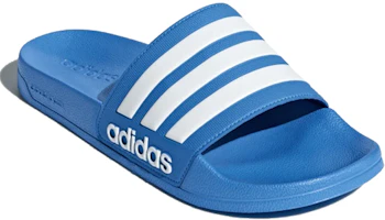 Shop adidas Adilette Cloudfoam 防滑耐磨 運動拖鞋 男款 藍白