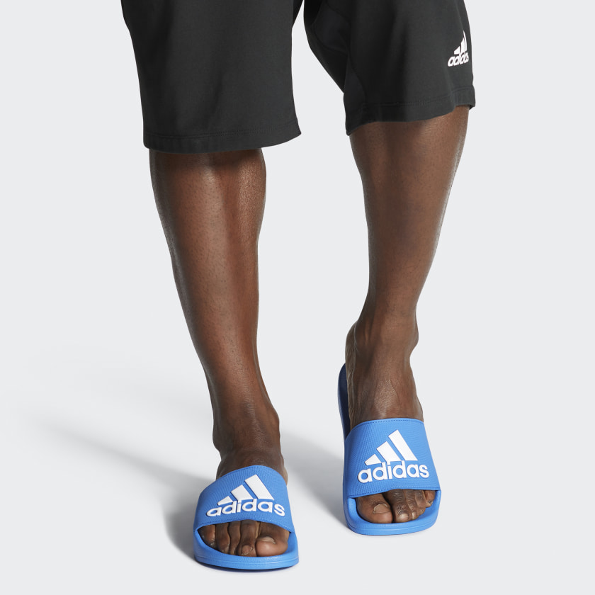 Sizing adidas Adilette Shower Slides 經典運動拖鞋 藍白