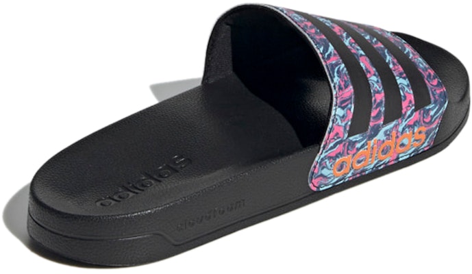 adidas Adilette淋浴涼鞋 黑 草鞋 Shop adidas Adilette淋浴涼鞋 黑 草鞋