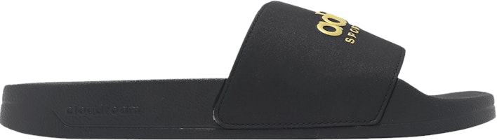 adidas Adilette Shower Slide 'Black Matte Gold' II0018 adidas Adilette Shower Slide 'Black Matte Gold' II0018