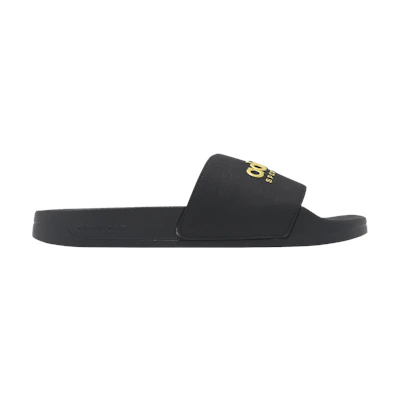 adidas Adilette Shower Slide 'Black Matte Gold'