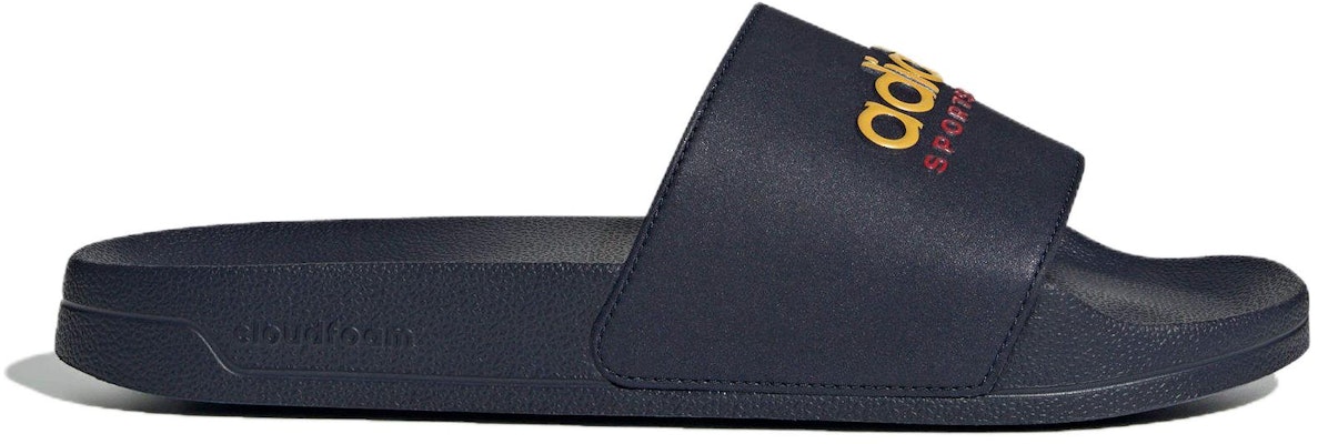 Sandal adidas Adilette Shower 'Legend Ink Bold Gold' IE8946 Order Sandal adidas Adilette Shower 'Legend Ink Bold Gold' IE8946