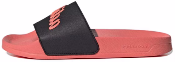 adidas Adilette Shower Slide 'Semi Coral Fusion Black' GZ9505 adidas Adilette Shower Slide 'Semi Coral Fusion Black' GZ9505