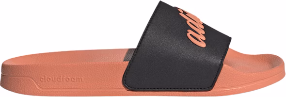 adidas Adilette Shower Slide 'Semi Coral Fusion Black' GZ9505 adidas Adilette Shower Slide 'Semi Coral Fusion Black' GZ9505
