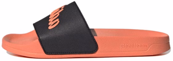 adidas Adilette Shower Slide 'Semi Coral Fusion Black' GZ9505 adidas Adilette Shower Slide 'Semi Coral Fusion Black' GZ9505