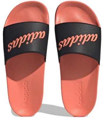 adidas Adilette Shower Slide 'Coral Semi Fusión Negro' GZ9505 Shop adidas Adilette Shower Slide 'Coral Semi Fusión Negro' GZ9505