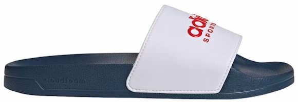 adidas Adilette Shower Slide 'White Scarlet Blue' II0017 adidas Adilette Shower Slide 'White Scarlet Blue' II0017