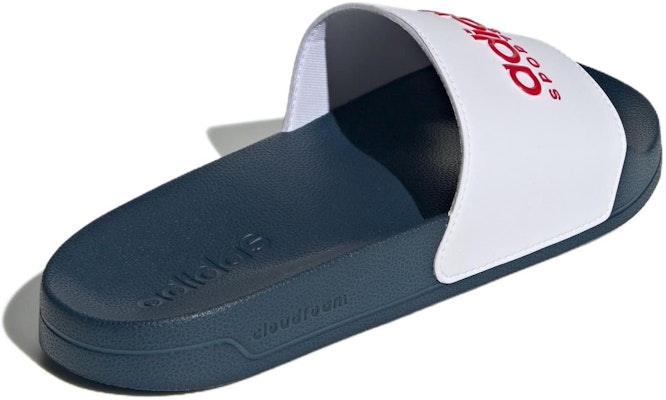 adidas Adilette Shower Slide 'Blanco Rojo Azul' II0017 Shop adidas Adilette Shower Slide 'Blanco Rojo Azul' II0017