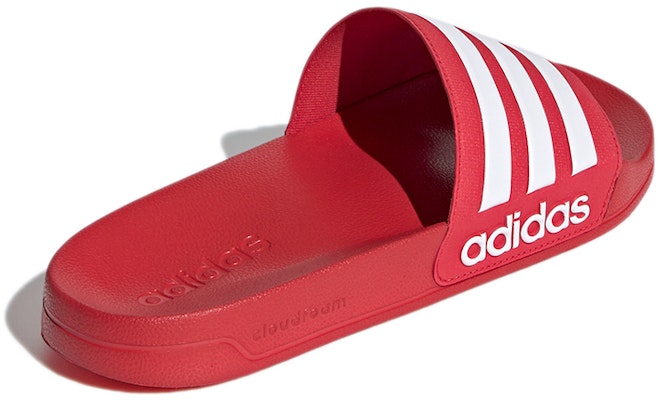 adidas Adilette Shower Slides 'Scarlet White' FY7815 Shop adidas Adilette Shower Slides 'Scarlet White' FY7815