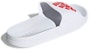 adidas Adilette Selipar Mandi 'Putih Merah Aktif' F34767